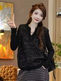 European Goods Lint Sleeveless Knitted Vest Women 2025 Autumn And Winter New Folding High-End Horse Clip Top Tide