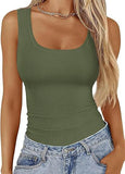 2026 Women Decorating Hottie Sleeveless Round-Neck Vest Street Fashion Women's T-Shirt Vest