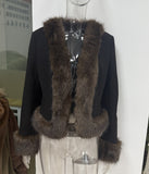 Autumn And Winter Fashionable Temperament Elegant Hair Collar To Receive Lumbar Fur Coat 2025 Women's New