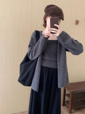 Solid Color Leisure Thick Knitted Sling Sling Vest Two Sets Of 2025 New Commuter Small Top