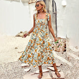 Dili Independent Sling Short-Sleeved Dress 2025 Spring And Summer Temperament Elegant High Waist Thin