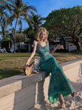 Butterfly Print Tie Tie Dress Woman Summer Body-In-Ce-Long Dress Tice Babes Holiday-Buff Skirt