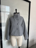 Exploding Fashion Temperament Elegant Buckle Collar Hair Jacket 2025 Women's Clothing Small Batch