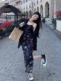 French Retro Beautiful Slinguary Floral Dress Women's New Summer 2026 Slimming Ass Long Skirt