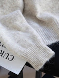 Design Lace With Sweater Cardigan Women 2025 New Autumn And Winter Lazy Wind Thick Soft Knitted Jacket