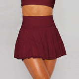 Women's Clothing 2025 Summer Sweet Spicy Half Skirt Anti-Light Safety Pants High Waist Half Dress
