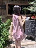 Sweet And Fluffy Sleeveless Vest Dress 2026 New French Temperament Small Pink Short Dress Fresh Sweet