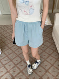 Summer White Tight Waist Thin Leisure Shorts Women 2026 New High-Waist A-Legged Mountain Trousers