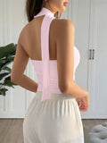 Dili Y2K Babes Fashion Around The Neck Of The Waist Vest Women's Clothing 2026 Spring And Summer