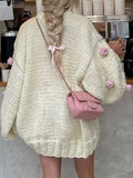 Dili Elegant Fashion With Long-Sleeved Coat Sweater Women's Clothing 2025 Autumn And Winter