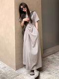 Tea Break French Temperament Dress Dress Women Summer 2026 New Pear-Shaped Body Waist Thin Hepburn Style Dress