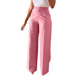 New Commuting High-Waisted Straight Trousers Straight Trousers Casual Suit Long Trousers Female
