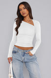 Business Commuting Collar Women's T-Shirt 2025 New Y2K Dress Slimmed On The Shoulder