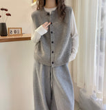Simple Atmosphere~Retro Spring And Autumn Knitted Vest Women Folded Round-Neck Cardigan Sweater Shoulder Sleeveless Top Tide