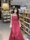French Dress Women's Summer New High-End Milk Sweet Gentle Waist Thin Small Pure Desire Sling Skirt