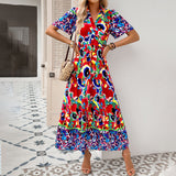 Dili Vacation Leisure Wind Print Dress Women's Dress 2025 Spring And Summer