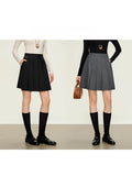 Spring And Summer New Seoul Academy Deconstruction Cold Pressure Fixed Type A Short Version Of The TR Twill Skirt Trousers Woman