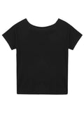 Korean Pure Cotton Oblique Shoulder Shoulder Two Short-Sleeved T-Shirt Women 2025 Summer Light And Cool Lazy Loose Top