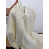 Closted Crocheted Wool Knitted Bottom Sweater Inside The Hoodie Tops In The Autumn