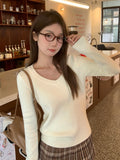 Knitted Shirt V-Neck Set Bottom Women 2026 Autumn And Winter New Body Sweater Long Sleeves Plus Thick Warm Top