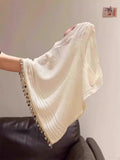 National Wind Characteristics Twilight Knitted Vest Woman 2025 New Wide Summer Wear High-End Sleeveless Top