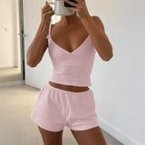 Dili Sports Yoga Sling Vest Shorts Women's Two-Piece Suit Women's 2025 Summer