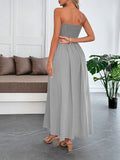Dili Casual Vacation Braid Waist Dress Dress Women's 2025 Autumn And Winter Independent