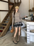 Korean Oat Collar 2026 Autumn New Long-Sleeved T-Shirt Inside The Bottom Shirt To Repair The Lazy Temperament Of The Woman