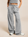 Hot Temperament Commuting Women's Retro Casual Broad Leg Trousers Mop Loose High-Waisted Trousers Wash Trousers