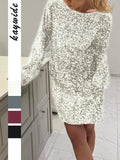Dili Elegantly Sleeved Short Skirt Dress Dress Women's Dress Autumn 2025 Winter
