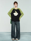 Thick-Colored Hooded Sweater Jacket Women's New Loose Lazy Wind In The Knitted Sweater Tops In The Autumn And Winter Of 2026