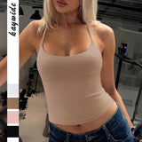 Dili Yoga Suit Sports Hanging Neck Repair Small Sling Vest Women's Clothing 2025 Summer