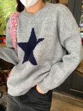 Dili Vacation Round Collar Simple Long-Sleeved Wool Knitting Sweater Women's 2025 Autumn And Winter
