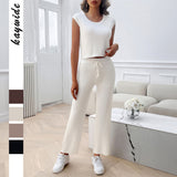 Dili Leisure Vacation Repair Short Sleeve Pants Set Women's Clothing Spring/Summer 2025