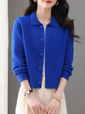 Brand Discount Spring And Autumn Outside With A Short Collar Sweater Small Coat Women's Wool With Skirt Top Knitted Bottom Shirt
