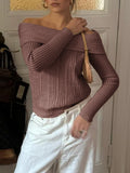 Dili Elegance Temperament Wool Long-Sleeved T-Shirt Sweater Women's Clothing 2025 Autumn And Winter