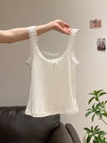 Purely Lusty Lace Lace Lace Lace Bales Ice Silk Thin 2026 Summer New Vest Sling Sweet Thin Top