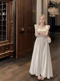 Pink Lotus Leaf Side Collar Dress Women 2026 New French Small Flying Sleeve Holiday Beach Dress Small Scented Style
