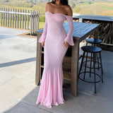 Dili Y2K Taut Long-Sleeved Dress Dress Women's Dress 2025 Autumn And Winter