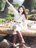 Summer 2025 New Tourism Holiday Xinjiang Travel Knitted Cardigans Long Coats Outside Women's Clothing