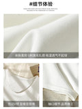 Summer U-Necked Short-Sleeved White Hottie Loose Top Woman's New Design Sense Niche T-Shirt French Pure Desire To Play The Bottom Shirt