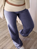 Dili Casual Holiday Striped Girded Trousers Trousers Women's 2025 Autumn And Winter