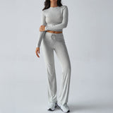Dili 2025 Autumn And Winter Y2K Casual Sports Style Long-Sleeved Top With Trousers Suit Woman