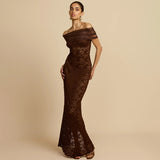New Fashion Lace Perspective On Autumn 2025 In A Sexy Bag Dress