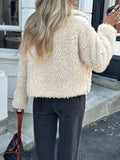 Dili Elegant Simple Fur Long-Sleeved Coat Women's 2025 Autumn And Winter