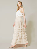 2026 Summer Burst Fashion Mesh Cake Half-Dressed Skirt
