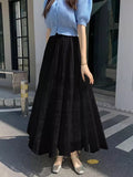 White Lace Dress Woman 2025 New Spring And Summer Temperament Long High-End Ponpong Mesh Dress A Word Umbrella Skirt