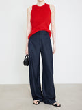 Multi-Season Can Wear Thin Slebsize Trousers Curved Banana Pants Old Money Style Pants Denim Imitation Jeans Women