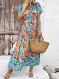 Dili Vacation Leisure Wind Print Dress Women's Dress 2025 Spring And Summer