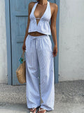 Dili Vacation Vacation Vest Leisure Long Pants Set Women's 2026 Summer